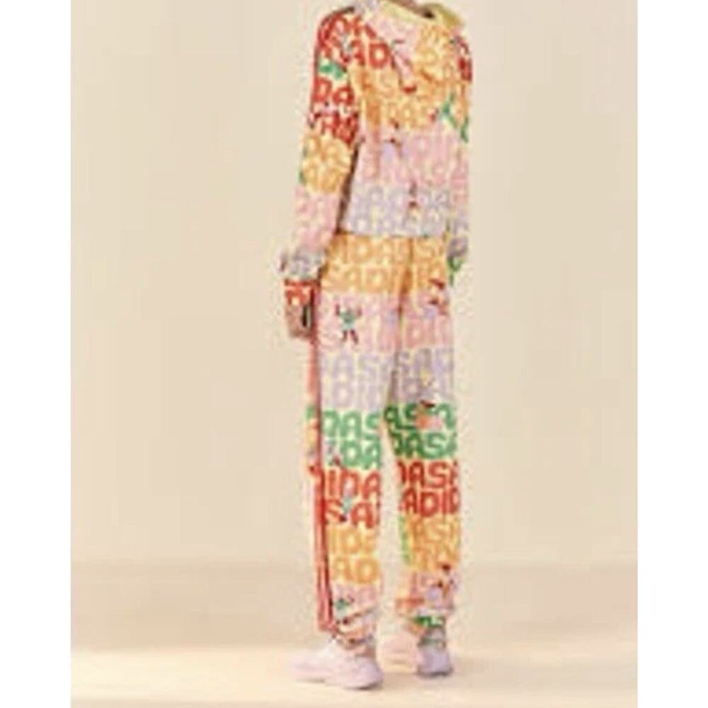 Adidas Farm Rio Collab Hoodie Joggers Track Suit Medium Log Multicolor Graphic - Picture 2 of 9